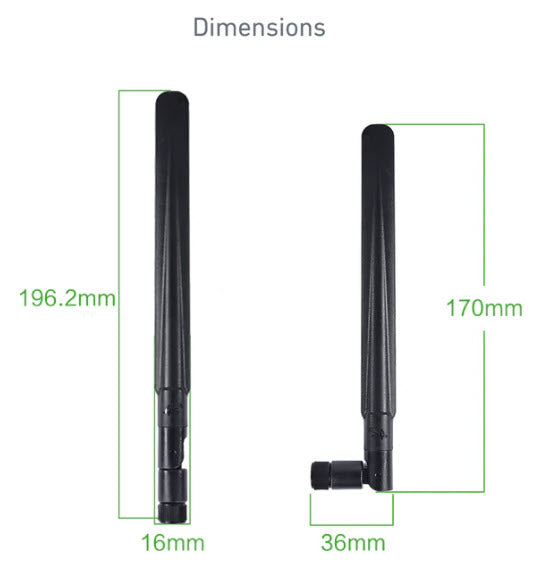 InHand Networks High Gain Omnidirectional 3dBi SMA-J 4G Paddle Antenna