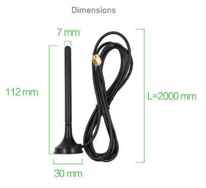 Inhand Networks SMA 4G Magnetic Base Antenna